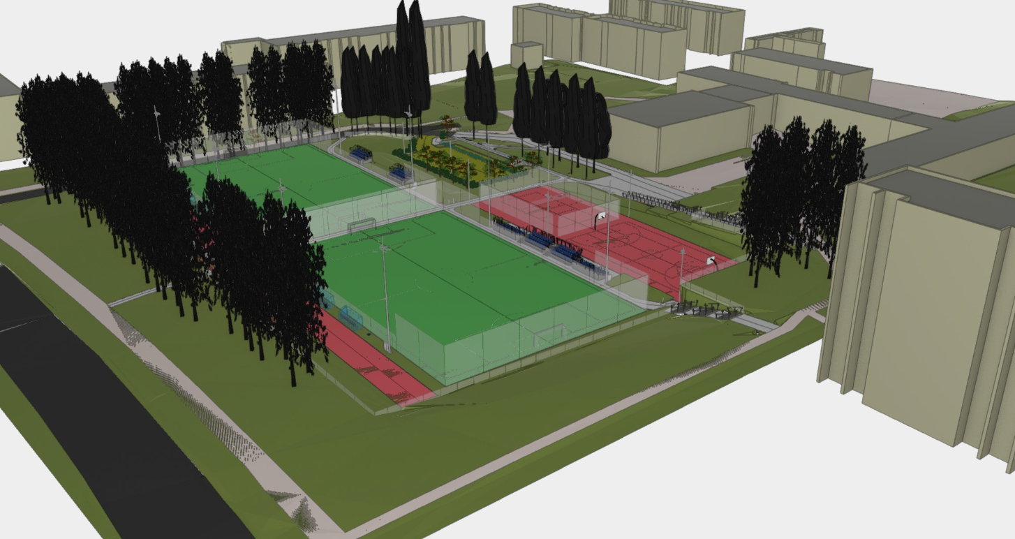 Lazdynų mokyklos sporto aikštynas